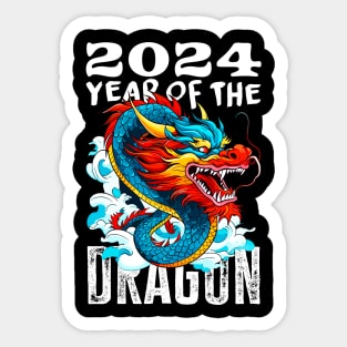 Chinese Lunar New Year of The Dragon 2024 - Happy New Year 2024 Sticker